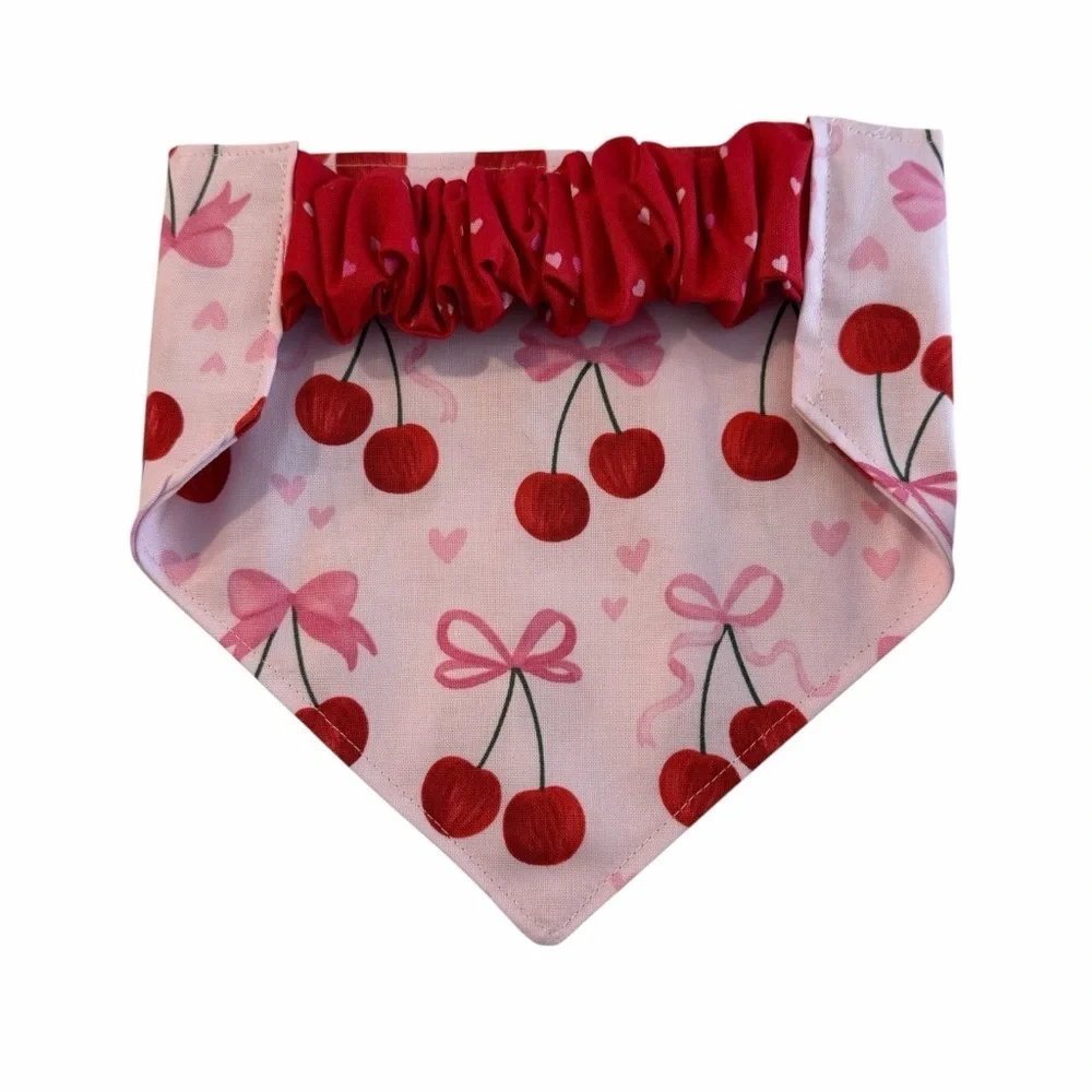 Pink Cherry Dog Bandana